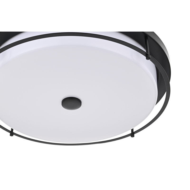 Ashok 20 inch LED Flush Mount, Black