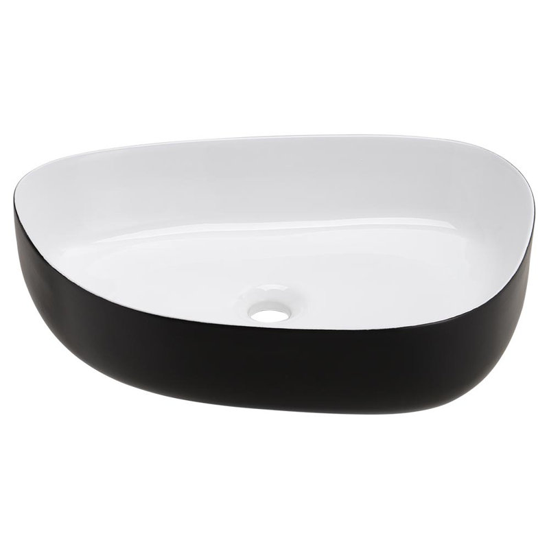 Metro Lane Bishon 55mm L x 40mm W Ceramic Specialty Sink with Overflow