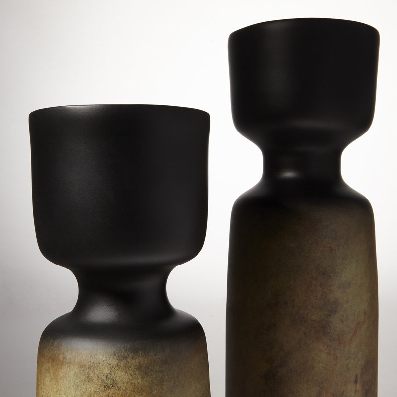 Chalice Aluminum Table Vase, 12.25" H x 4.25" W x 4.25" D