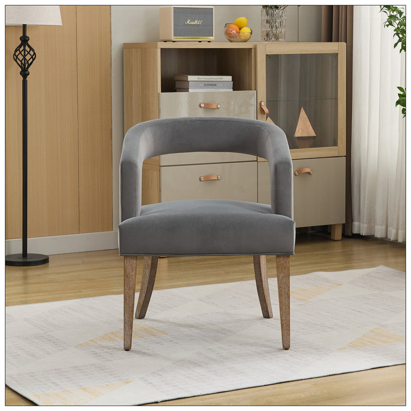 Fauteuils d'appoint, Velours gris velours