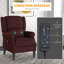 Fauteuil inclinable massant avec repose-pieds-576494118