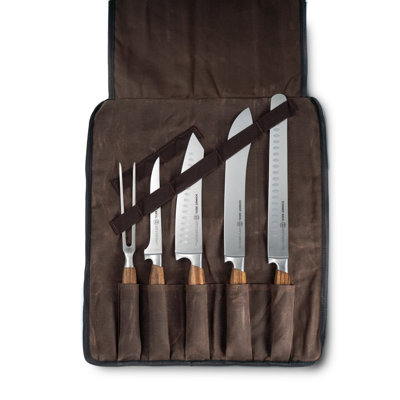 Zebra Wood 6-Piece BBQ Knife Set