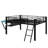 A Mid-Height Gaming Loft Bed Featuring A Built-In Desk And LED Lighting-130656986