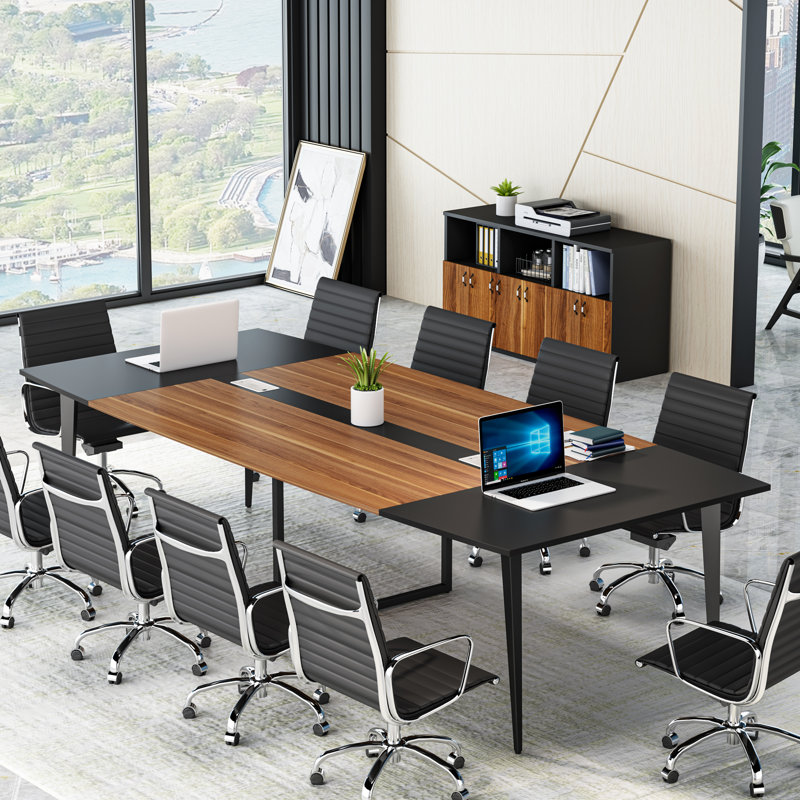 Inbox Zero Billey 94.48'' Rectangle Conference Table & Reviews | Wayfair