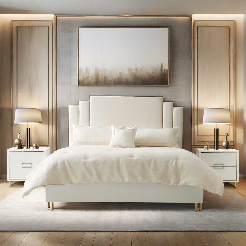 Palm Gate Upholstered Standard Bed, California King
