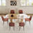 Mid Century Wooden Oval Pedestal Dining Table Sets-1670481497-1670481496-1674053651