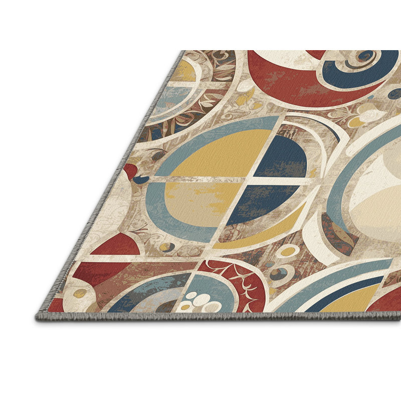 Lively Spin Rug, Square 5'