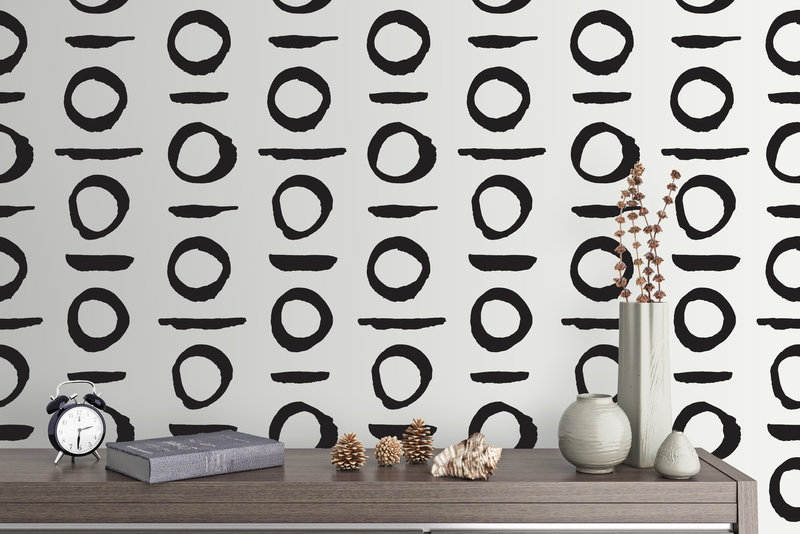 Abstract Wall Decal, Black