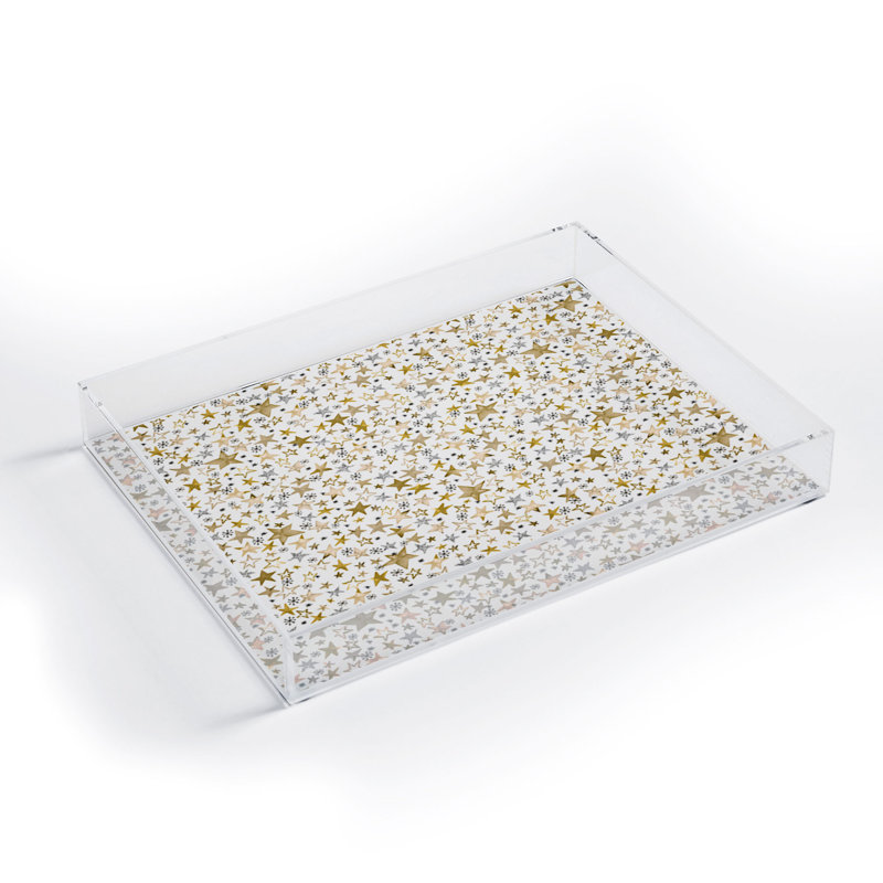 Delaya Plastic / Acrylic Tray, 1.75" H x 15.5" W x 12" L