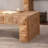 47.24" Rustic Geometric Relief Coffee Table