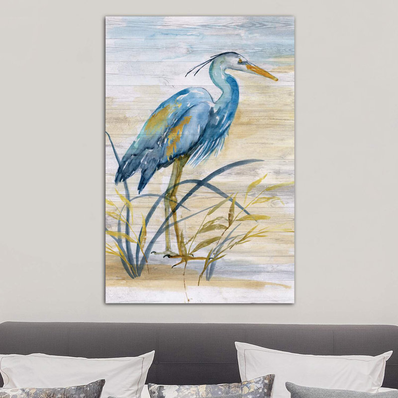 «Heron», reproduction sur toile flottante, H 40 po x l 26 po x P 1,5 po, Toile tendue