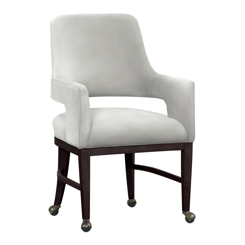 Josie Upholstered Arm Chair, Linen (3156 72), Espresso