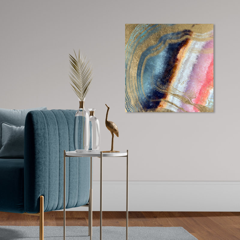 «Abstract Marianna Geode Crystals», reproduction d'art graphique sur toile, H 16 po x l 16 po x P 1,5 po