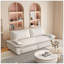 Grand canapé-lit escamotable de 73,2 po, canapé-lit convertible 3 en 1, causeuse multifonctionnelle en velours-892586776