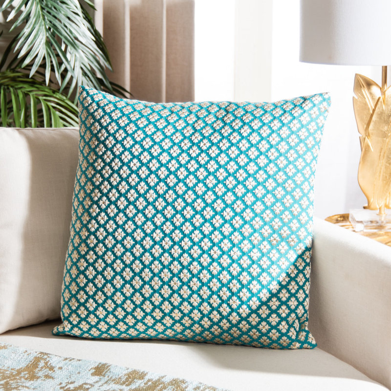 Leonie Embroidered Throw Pillow