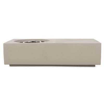 Modern Grey Magnesium Oxide Garden Fireplace - 50,000 Fire Pit, , Grey, Feature