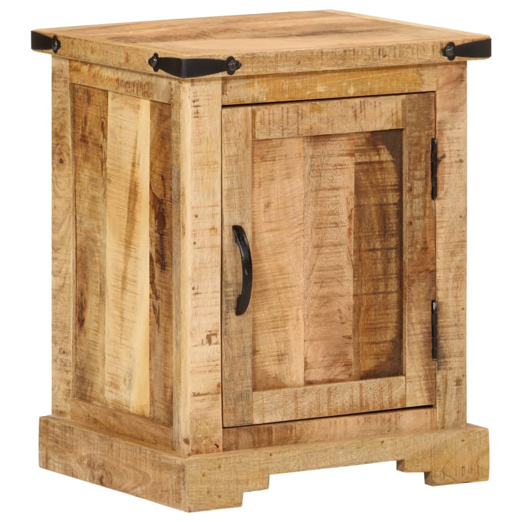 40cm W Solid + Manufactured Wood Bedside Table