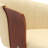 30" Swivel Walnut Wood Bar Stool In Cream Faux Leather
