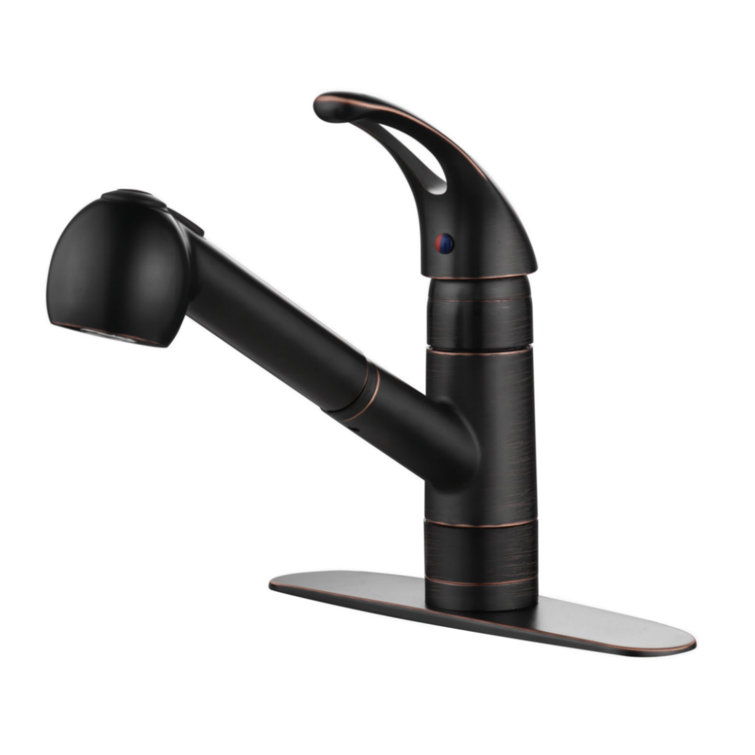 Ultra Faucets UF12005 Nita Vantage Collection Single Handle Kitchen Faucet with Pull-out Spray