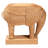 Bali & Pari Elissa Bohemian Light Honey Rattan Elephant End Table