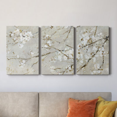 Blossom Confetti - Toile tendue avec châssis de qualité supérieure - prête à être accrochée