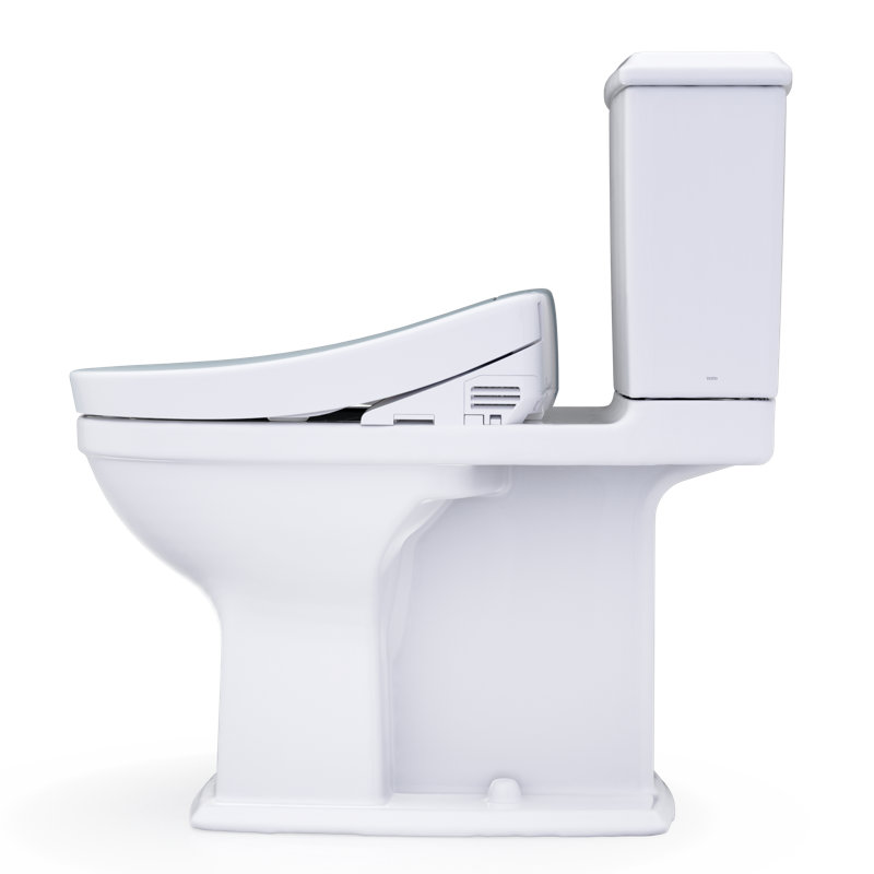 TOTO® WASHLET®+ Connelly® Two-Piece Elongated Dual Flush 1.28 and 0.9 GPF Toilet and WASHLET S2 Bidet Seat, Cotton White - MW4943346CEMFG#01