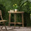 Table en bois gris, demi-ronde, pliable pour maximiser l'espace de rangement gris bistro, forme demi-ronde, pliable facilement