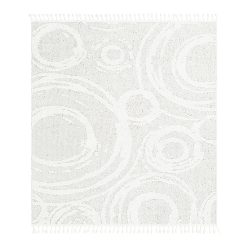 Dequantae Abstract Indoor Rug, Square 7'10"