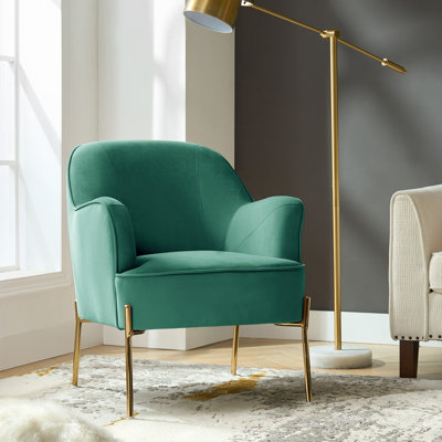 Cleo 26" Wide Contemporary Chair with Recessed Arms