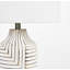 Lampe de table 26 po blanche / brune Eccles