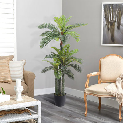 140cm Faux Fern Tree in Freestanding