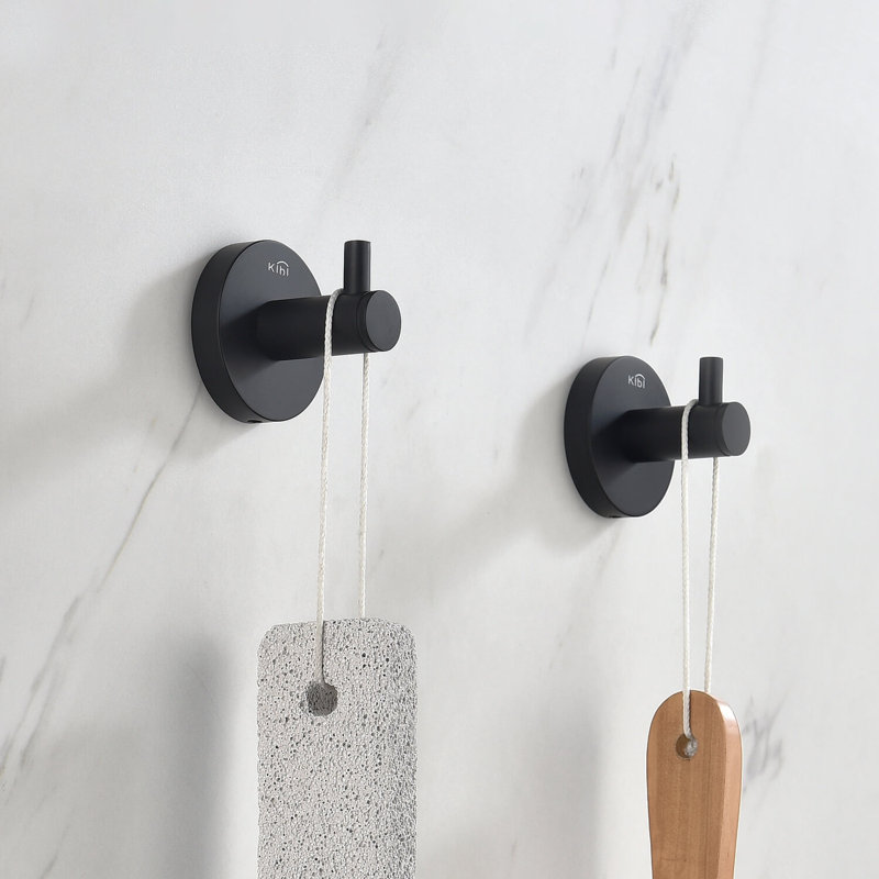 Wall Mounted Robe Hook, Brushed Brass