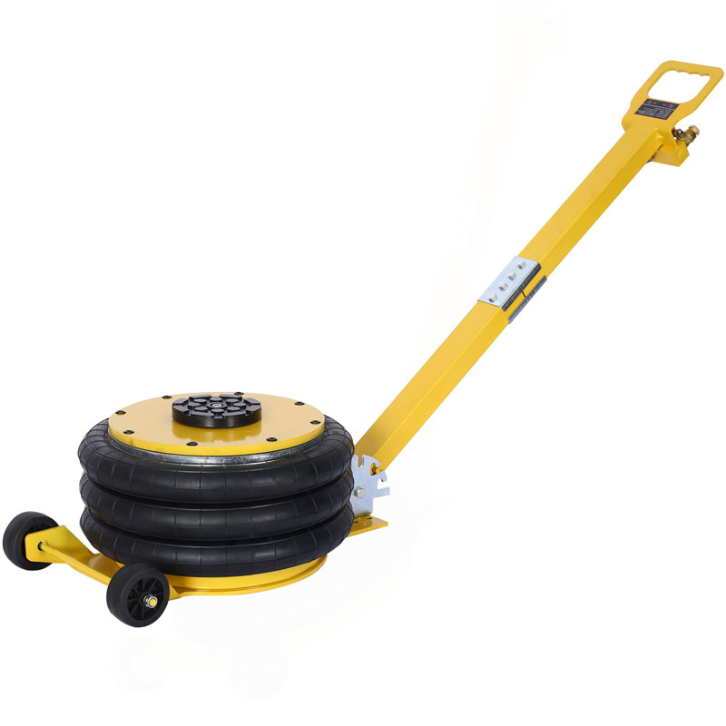 Cric gonflable triple sac 5T, sac pneumatique 3, capacité de levage de 16T 5T 11000Lbs, terrain facile à replier, couleur jaune
