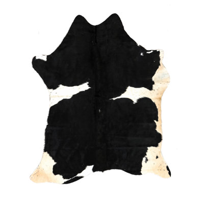 Myrtletown Animal Print Cowhide Flatweave 2cm X 1.75cm Area Rug