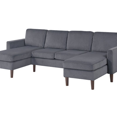3-Piece Corduroy Sectional Set