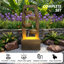 Fontaine à cascade moderne à 4 niveaux avec lumières à DEL, cascade de jardin en résine résistante aux intempéries-130119230