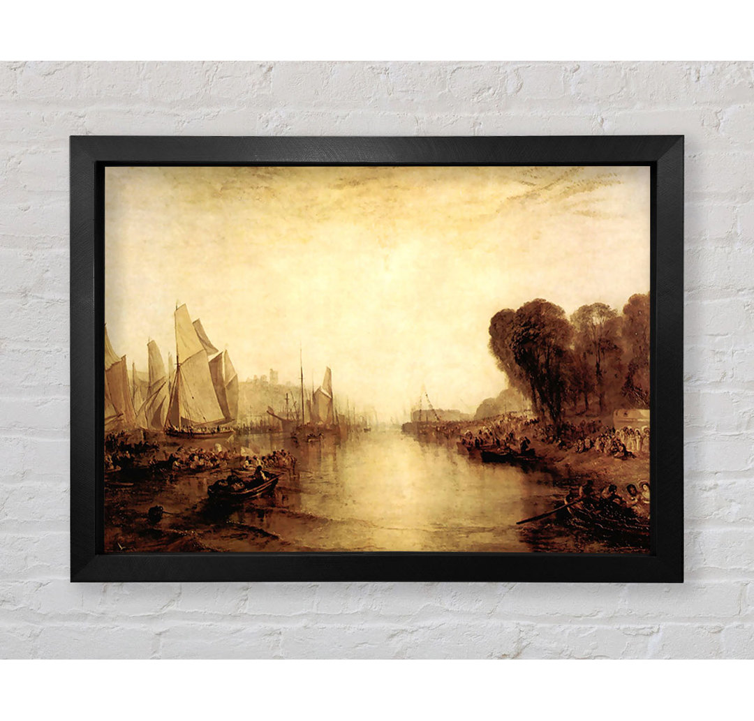 East Cowes Castle von Joseph Mallord William Turner - Einzelbildrahmen Druck