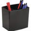 Porte-crayons, large, 3 compartiments, noir