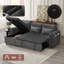 3 Seater Corduroy Sofa Bed-220432884