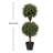 36" Artificial Double Ball Topiary Tree in Pot (Set of 2)-2056100567