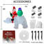 Weather Resistant Polyester Freestanding Christmas Decoration
