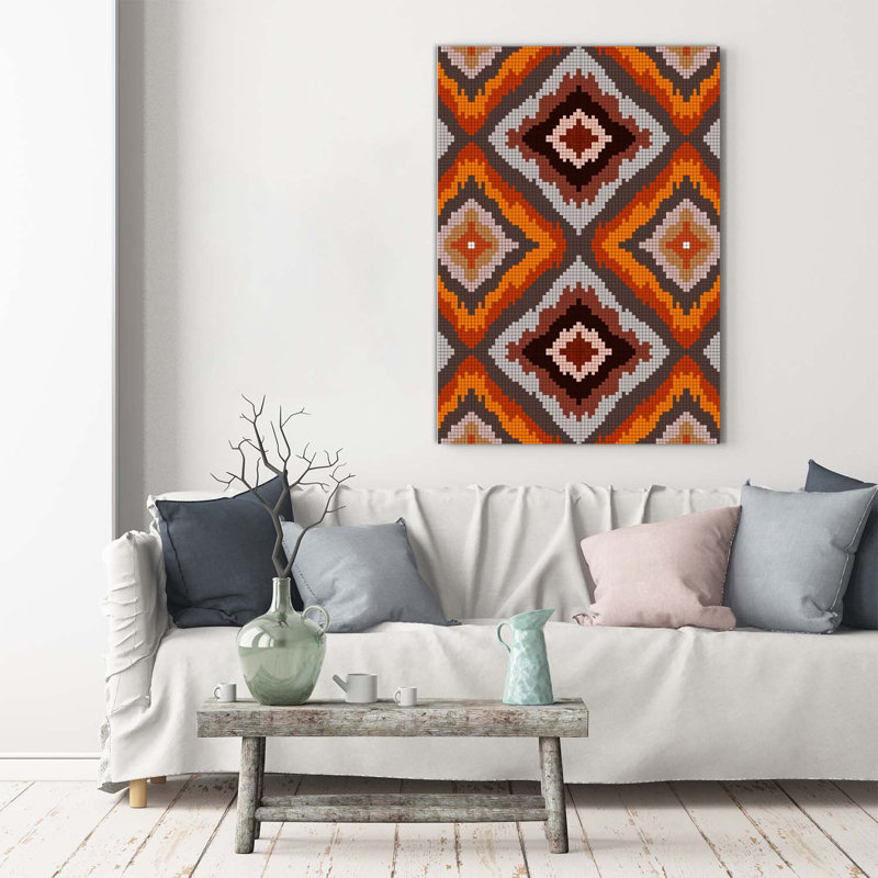 Retro Background - Wrapped Canvas Print