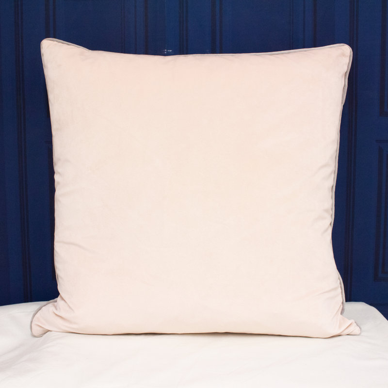Oliver Square Throw, Blush/Grey, Pillow Cover Only - No Insert