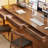 Brown Rectangular Solid Wood  desk-401557342