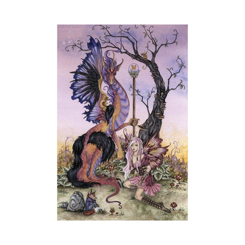 Gathering At Dawn by Amy Brown - Wrapped Canvas Painting, 152.5 cm H x 101.5 cm W