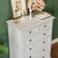 Buffet décoratif moderne en bois massif blanc
