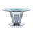 Mayher Round Glass Top Dining Table