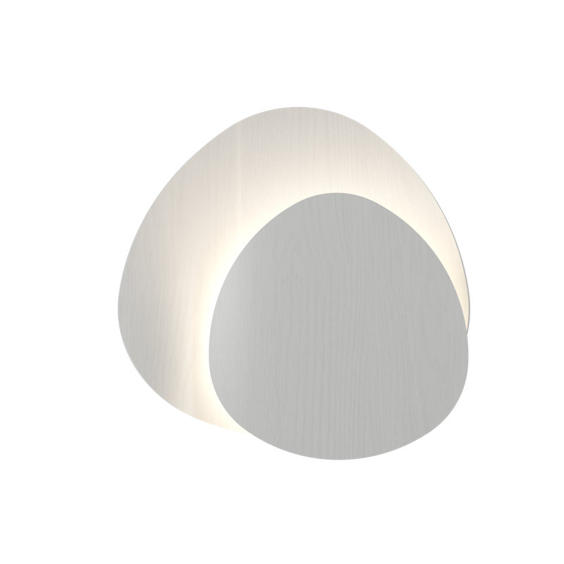 Leaf 1 - Light Flush Mounted Sconce, Organic White