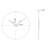 Sunburst Textured Metal Wall Clock-97952325