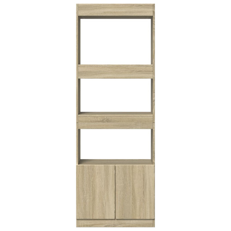 Mendocino 180 cm H x 63 cm W Standard Bookcase, Sonoma Oak